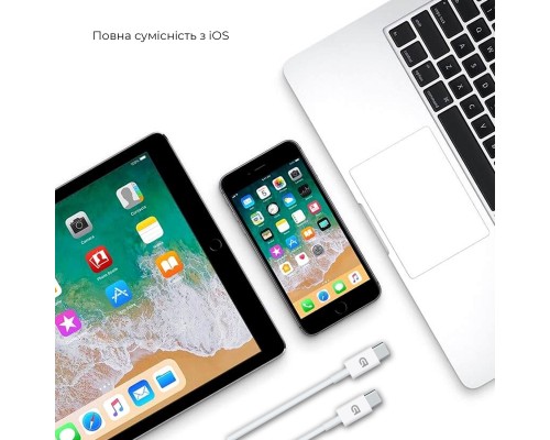 Дата кабель USB-C to USB-C 2.0m ABMLL82 white Armorstandart (ARM63474) Дата кабель USB-C to USB-C 2.0m ABMLL82 white Armorstandart (ARM63474)