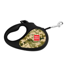 Повідок для собак WAUDOG R-leash Мілітарі світловідбиваюча стрічка M 5 м (382-4026)