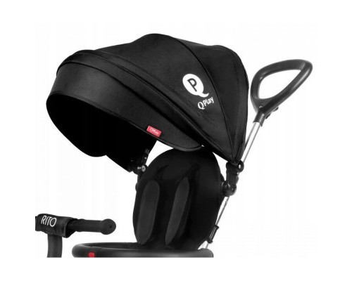 Дитячий велосипед QPlay Rito Rubber Black складаний триколісний (S380-10BlackRubber)