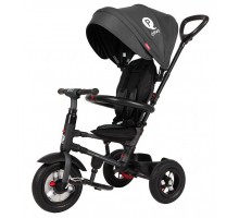 Дитячий велосипед QPlay Rito Rubber Black складаний триколісний (S380-10BlackRubber)