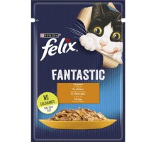 Вологий корм для кішок Purina Felix Fantastic з куркою в желе 85 г (7613039788097)