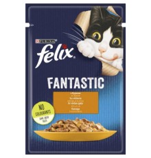 Вологий корм для кішок Purina Felix Fantastic з куркою в желе 85 г (7613039788097)