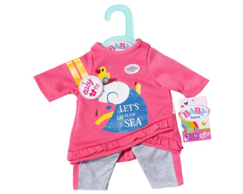 Аксесуар до ляльки Zapf Одяг для ляльки Baby Born Рожевий костюмчик 36 см (831892)
