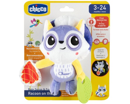 Іграшка на коляску Chicco Єнот брязкальце м'яка (8058664164820) (11563.00)