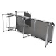 Розкладачка Bo-Camp Sun Lounger With Sunscreen 5 Positions Чорна (1304460)