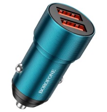 Зарядний пристрій BOROFONE BZ19 2 USB Sapphire Blue (BZ19SU)