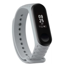 Ремінець до фітнес браслета Armorstandart Ribbed для Xiaomi Mi Band 4/3 Light Grey (ARM52103)