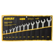 Ключ Sigma набір ріжкових 12шт 6-32мм CrV satine, тк чохол (6010341)