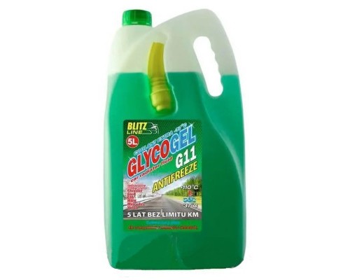 Антифриз BioLine Poland Glycogel G11 ready-mix -37°C зел, 5л (175535)