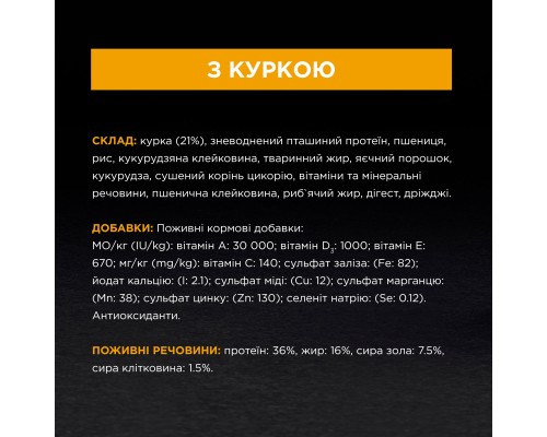 Сухий корм для кішок Purina Pro Plan Original з куркою 10 кг (7613036508032) Сухий корм для кішок Purina Pro Plan Original з куркою 10 кг (7613036508032)