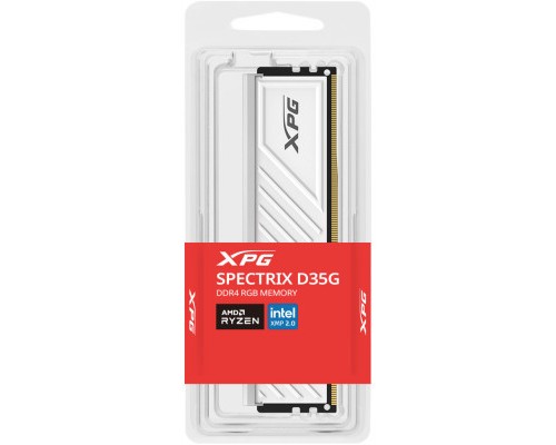 Модуль пам'яті для комп'ютера DDR4 32GB 3600 MHz XPG Spectrix D35G RGB White ADATA (AX4U360032G18I-SWHD35G)