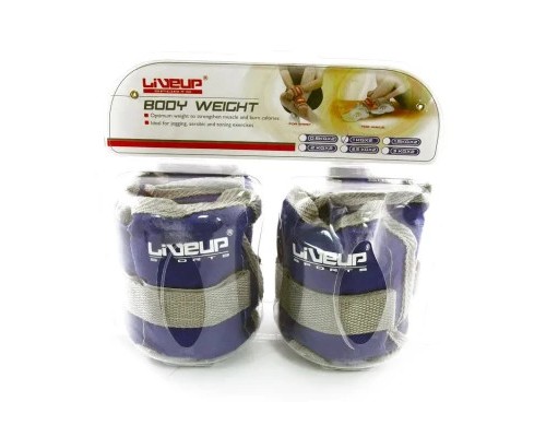 Обважнювач LiveUp Wrist/Ankle Weights LS3011-1 2 шт по 1 кг синій (6951376126303)