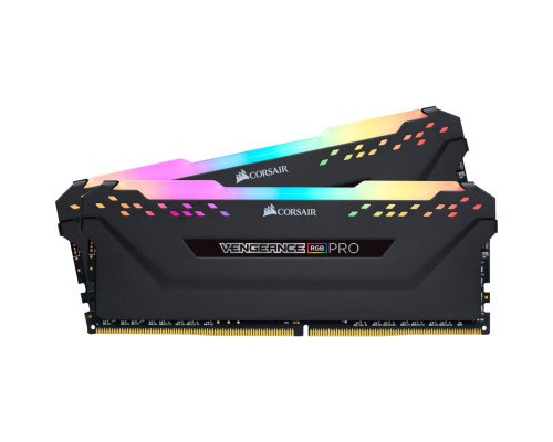 Модуль пам'яті для комп'ютера DDR4 32GB (2x16GB) 3200 MHz Vengeance RGB Pro Corsair (CMW32GX4M2E3200C16W)