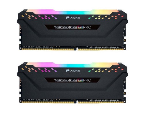 Модуль пам'яті для комп'ютера DDR4 32GB (2x16GB) 3200 MHz Vengeance RGB Pro Corsair (CMW32GX4M2E3200C16W)