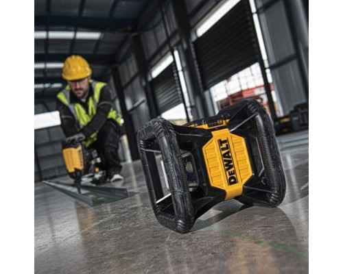 Лазерний нівелір DeWALT ротаційний, 18В XR Li-Ion, зелений промінь, 4.5 кг, 2Ah, ЗУ, кейс (DCE079D1G)