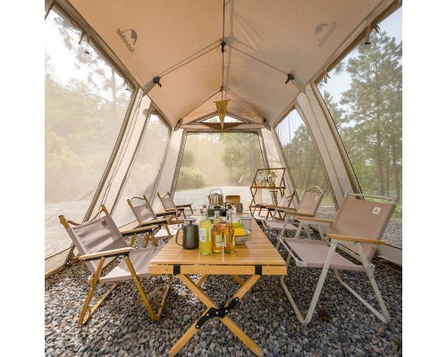 Тент Naturehike Village CNH23ZP12003, коричневий (6976023924668)