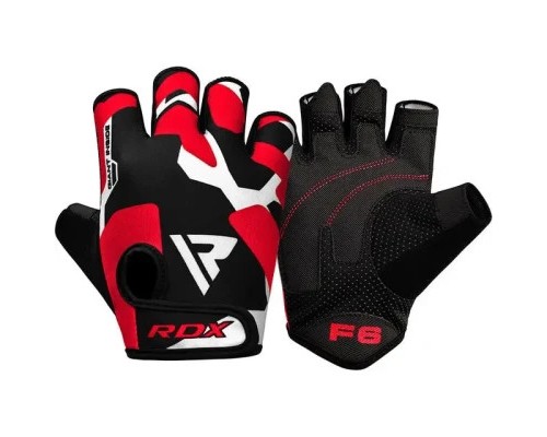 Рукавички для фітнесу RDX F6 Sumblimation Red S (WGS-F6R-S)