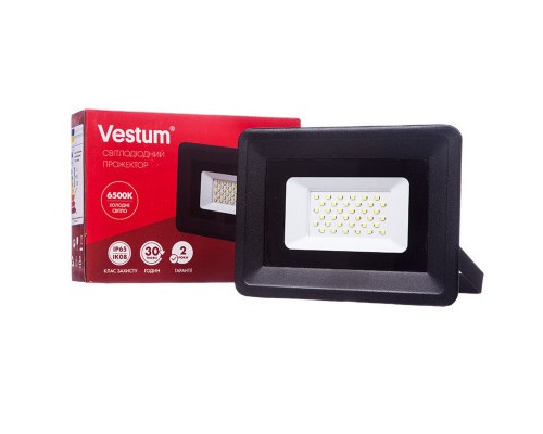 Прожектор Vestum LED 30W 2600Лм 6500K 185-265V IP65 (1-VS-3003)