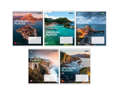 Зошит 1 вересня 1В Unusual places 96 аркушів лінія (767424)