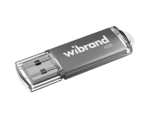 USB флеш накопичувач Wibrand 4GB Cougar Silver USB 2.0 (WI2.0/CU4P1S) 