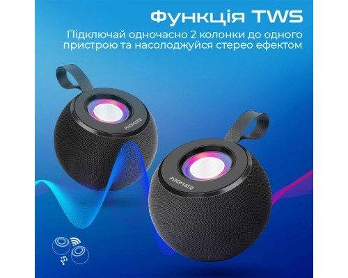 Акустична система Promate Juggler Black (juggler.black) 