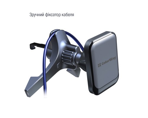 Універсальний автотримач ColorWay Magnetic Air Vent-6 (360° rotation) Gray (CW-CHM16-GR)