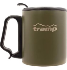 Чашка туристична Tramp з поїлкою і защіпкою 350 мл Olive (UTRC-020-olive)