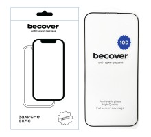 Скло захисне BeCover Apple iPhone 16 Pro Max 10D Black (712324)
