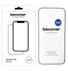 Скло захисне BeCover Apple iPhone 16 Pro Max 10D Black (712324)
