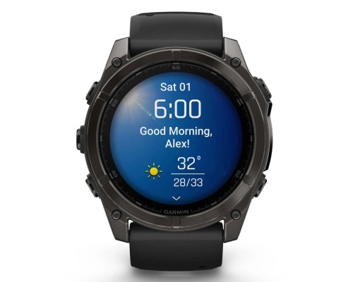 Смарт-годинник Garmin fenix 8 51mm,AMOLED,Saph,CrbnGryTi/Blk,Blk/PebbleGryBnd (010-02905-21)