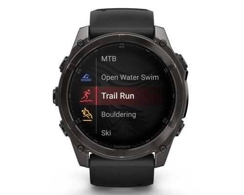 Смарт-годинник Garmin fenix 8 51mm,AMOLED,Saph,CrbnGryTi/Blk,Blk/PebbleGryBnd (010-02905-21)