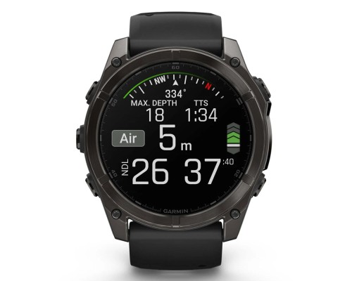 Смарт-годинник Garmin fenix 8 51mm,AMOLED,Saph,CrbnGryTi/Blk,Blk/PebbleGryBnd (010-02905-21)