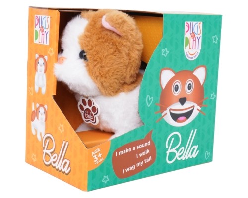 Інтерактивна іграшка Pugs at Play Біло-коричневе кошеня Bella (ST-PAP07)