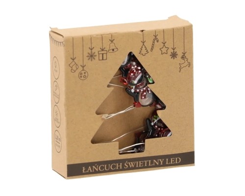 Гірлянда Chomik Струна Пінгвін 2.2 м 20 LED Теплий білий (5900779854154)