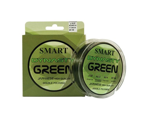 Волосінь Smart Dynasty Green 150m 0.27mm (1300.30.49)