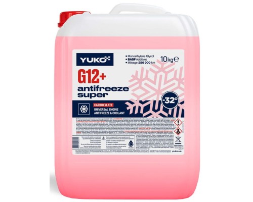 Антифриз Yuko -32 Super G12+ черв. 10л (4823110405611)