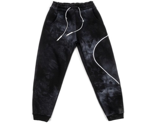 Спортивний костюм дитячий A-Yugi флісовий (7294-03-152G-black)