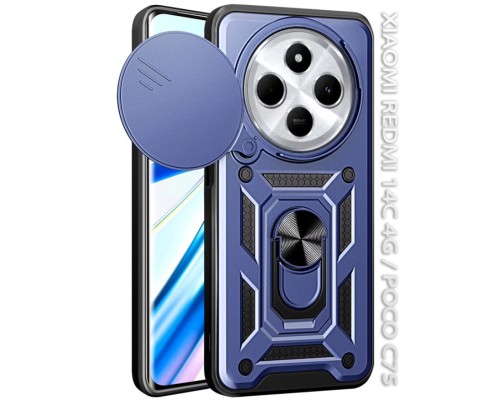 Чохол до мобільного телефона BeCover Military BeCover Xiaomi Redmi 14C 4G / Poco C75 Blue (712490)