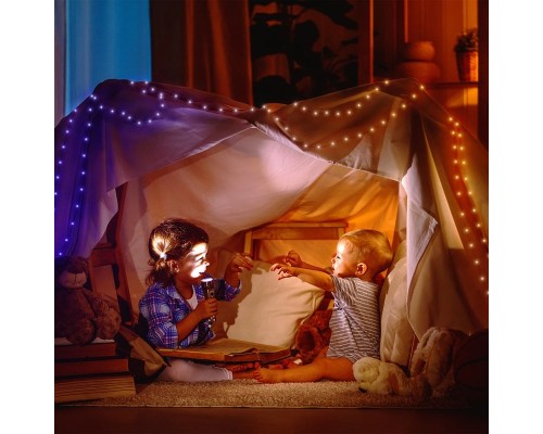 Гірлянда Twinkly Smart LED, Dots 400 RGB LED Lights String Black Wire Plug IP44 20м (TWD400STP-BEU)