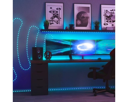 Гірлянда Twinkly Smart LED, Dots 400 RGB LED Lights String Black Wire Plug IP44 20м (TWD400STP-BEU)