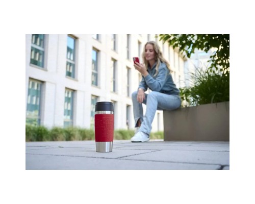 Термокружка Tefal Travel Mug Classic, 360мл, нержавіюча сталь, червоний (N2020410)