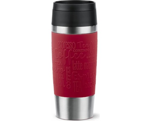 Термокружка Tefal Travel Mug Classic, 360мл, нержавіюча сталь, червоний (N2020410)