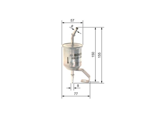 Фільтр паливний Bosch F026403026