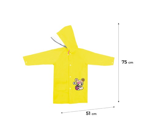 Дощовик дитячий Kite Тokidoki M 130-145 см Жовтий (TK24-2600M)