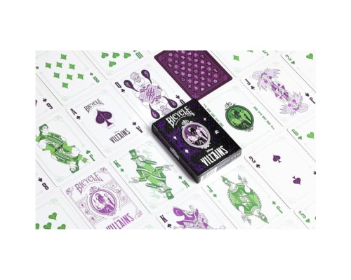 Гральні карти Bicycle Disney Villains (purple) (ВР_БДВП)