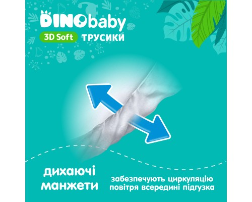 Підгузки Dino Baby 3D Soft 5 розмір (12-17 кг) 120 шт (4 упаковки по 30 шт) (4820204701710)