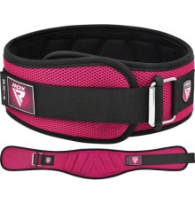 Атлетичний пояс RDX RX4 EVA Curve неопреновий Pink XS (WBE-RX4P-XS)