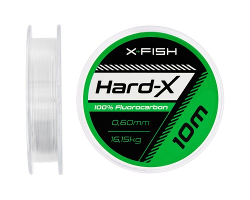 Флюорокарбон X-Fish Hard-X 10m (clear) 0.60mm 16.15kg (1917.03.76)