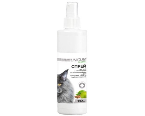 Спрей для тварин Unicum Organic проти бліх і кліщів для кішок 100 мл (4820150202125)
