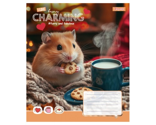 Зошит 1 вересня Charming А5 12 аркушів коса лінія (768184)